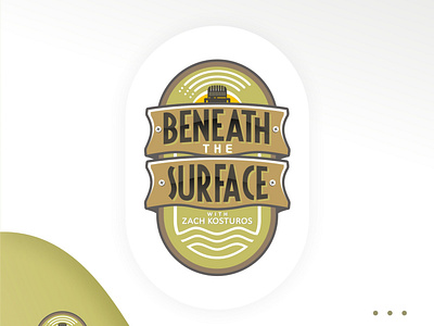 BENEAT THE SURFACE branding icon logo typography vector