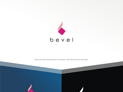 BEVEL branding icon logo minimal typography vector