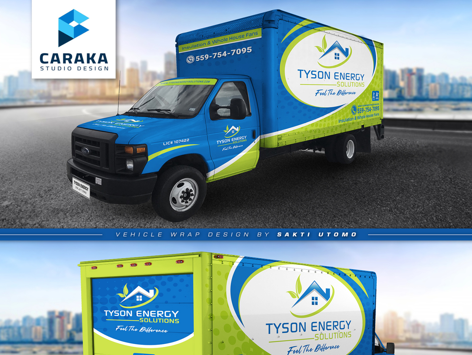 Truck Box Wrap Design by Sakti Utomo on Dribbble