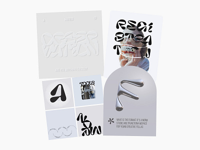 Norm Format 3d branding design posters typography vector