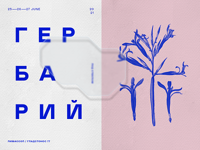 Poster for event flovers glassmorphism graphic design herbarium poster