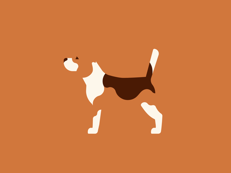 Beagle animal logo animation beagle dog dogfolio doglogo illustration logo logo design logodesigner minimal