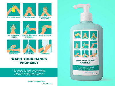 Soap Dispenser Bottle Design coronavirus covid 19 design handwash illustration mockup package design soap wash your hands