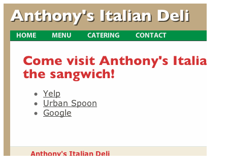 Anthony's Italian Deli imageless
