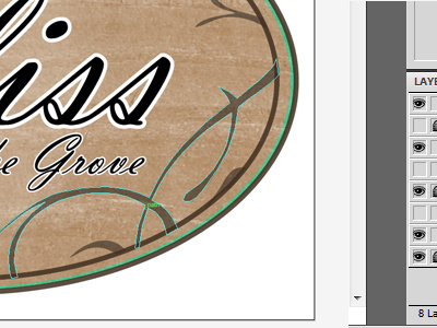 Bliss In The Grove Logo branding concept logo salon spa