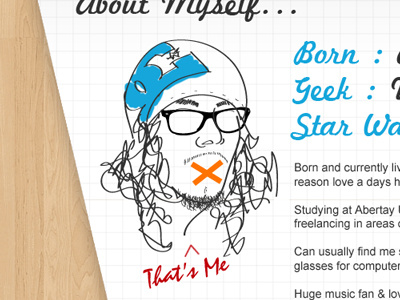 Personal CV/Resume about cv illustration personal portfolio resume web