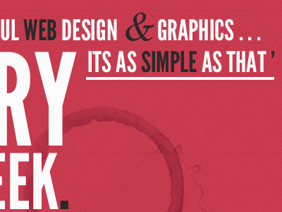 New Website Draft black coffee design pattern pink typography ui web white