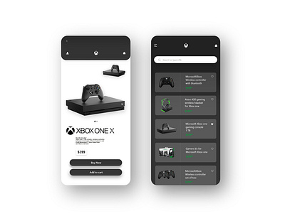 xbox one app design ui ux web website