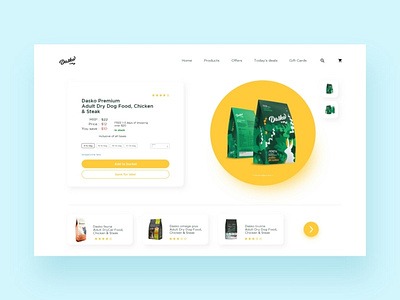 e-commerce landing page