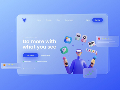 VR web landing page