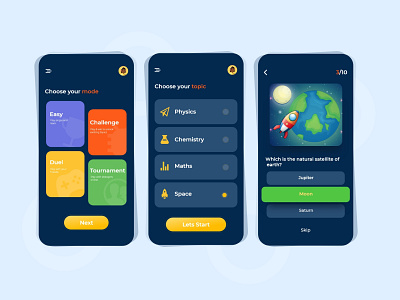 Quiz app ui