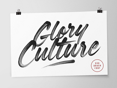 Glory Culture SVG Brush Font