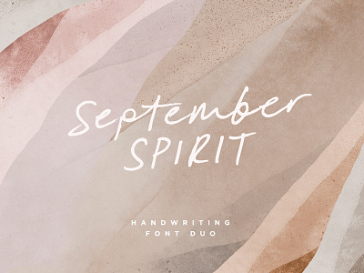 September Spirit Font Duo duo fun handwriting handwritten modern pen quotes realistic script signature typeface