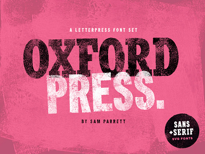 Oxford Press SVG Font