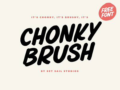 Chonky Brush Free Font