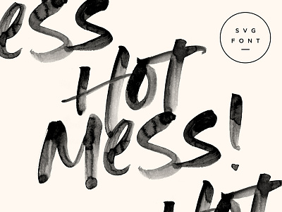 Hot Mess SVG Font