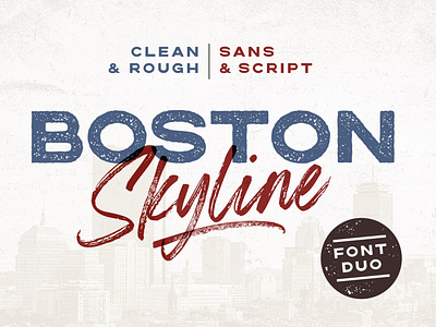 Boston Skyline Font Duo typeface