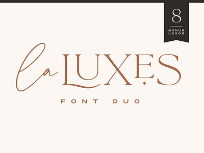 La Luxes Font Duo + Logos