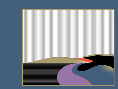 Landscape 1 abstract adobeillustator art artist artwork danielroozendaal gradients illustration illustrator landscape landscape design lines pattern stripes