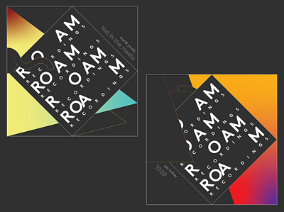 ROAM Recordings abstract artwork design design art geometric graphicdesign music roam shapes single single cover