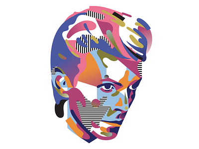 David Bowie adobeillustator artwork david bowie davidbowie illustration illustration art portrait portrait art portrait illustration vector ziggy stardust