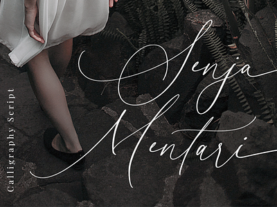 Senja Mentari - Modern Script branding calligraphy elegant feminine font hand lettered handlettering handwriting lovely luxury modern save the date script stylish wedding wedding invitation