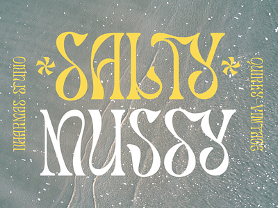 Salty Mussy - Quirky Twisted Display branding classic condensed decorative display elegant fancy font funky header headline magazine modern poster psychedelic retro sans serif unique vintage