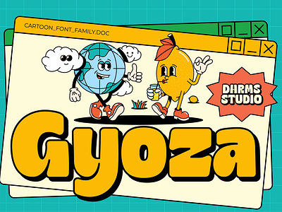 Gyoza - Cartoon Font Family