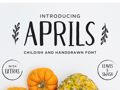 Aprils Sans- Handdrawn Font bold bonus child childish extra extras font fonts hand lettered handdrawn handlettering handwriting handwritten invitation sans swash