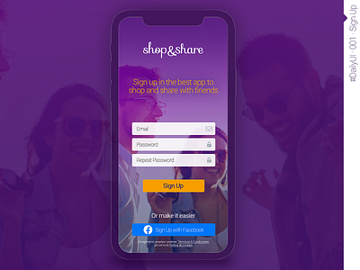#DailyUI #DailyUI001 #SignUp