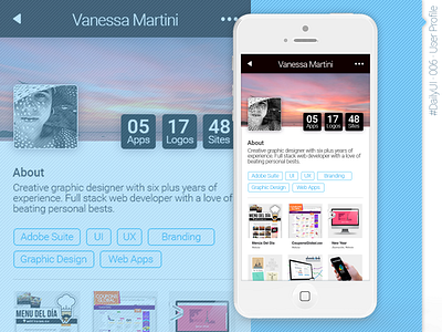 #DailyUI #DailyUI006 #UserProfile