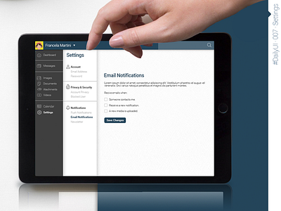 #DailyUI #DailyUI007 #Settings