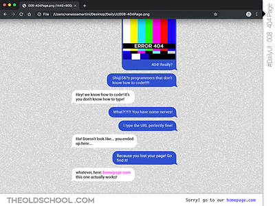 #DailyUI #DailyUI008 #404Page