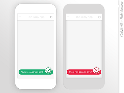 #DailyUI #011 #Flash Message