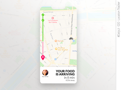 #DailyUI #020 #LocationTracker