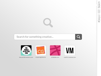 #DailyUI #022 #Search