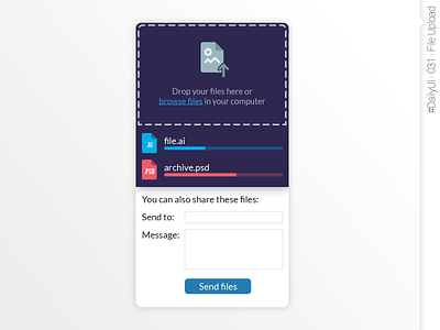 #DailyUI #031 #FileUpload