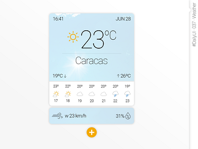 #DailyUI #037 #Weather daily 100 challenge daily ui dailyui dailyui037 dailyuichallenge design graphic design interface design ui web design web designer webdesign