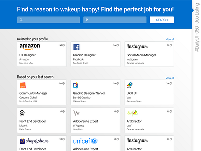 #DailyUI #050 #JobListing daily 100 challenge daily ui dailyui dailyui 050 dailyui050 dailyuichallenge design graphic design interface design ui ux we design website website design