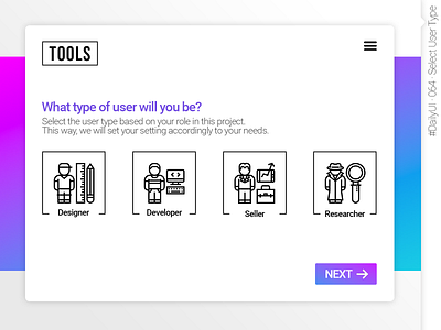 #DailyUI #064 #SelectUserType daily 100 challenge daily ui daily ui 064 dailyui dailyui 064 dailyui064 dailyuichallenge design graphic design interface design select user type ui ux website design