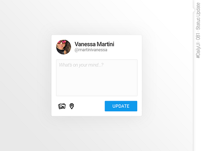 #DailyUI #081 #StatusUpdate