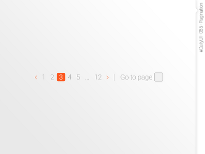 #DailyUI #085 #Pagination