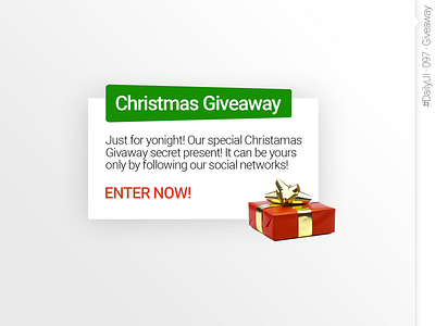 #DailyUI #097 #Giveaway