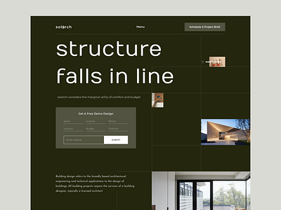 Solarch - Architecture Homepage Design