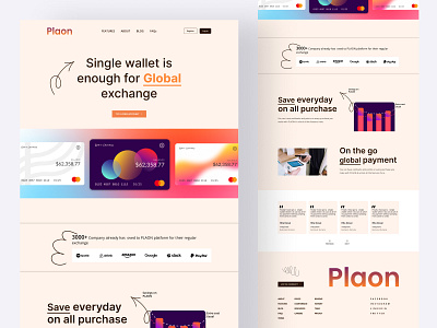 Finance Landing page UI Design