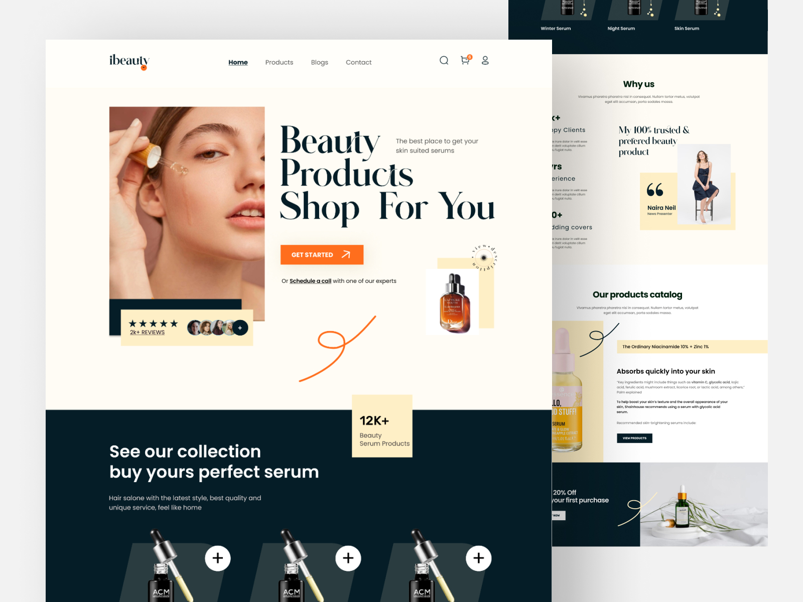 Beauty Products Website UI Design by Zumur Deb on Dribbble