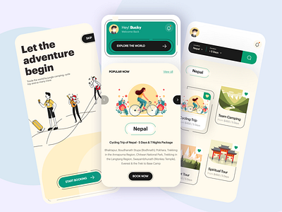 Travel app agency app ui trend appui booking app clean destination minimal tourism travel travel agency travel app traveling uiux user interface vacation