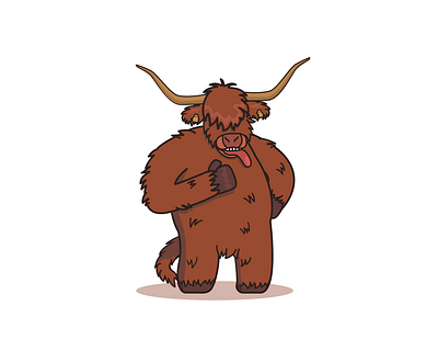 Cool bull 😄 bull character