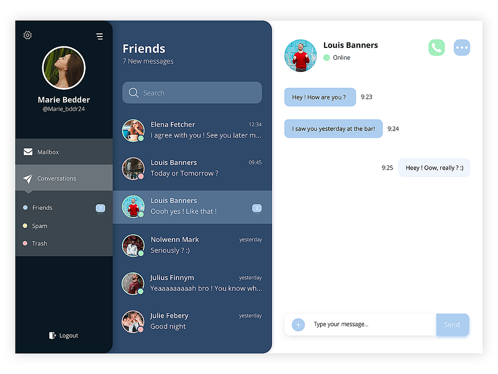UX Chat designs, themes, templates and downloadable graphic elements on ...