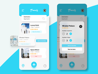 Mobile Travels App - UI/UX Design